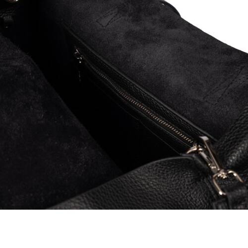 Guzini 7935 Women's Genuine Leather Shoulder Bag - Black - 5