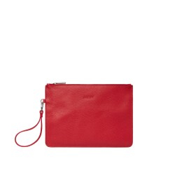 Guzini 7935 Women's Genuine Leather Shoulder Bag - Red - 3