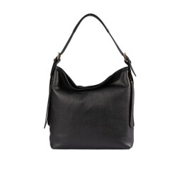 Guzini 7954 Women's Genuine Leather Shoulder Bag - Black - Luxury Bag