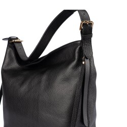 Guzini 7954 Women's Genuine Leather Shoulder Bag - Black - 4