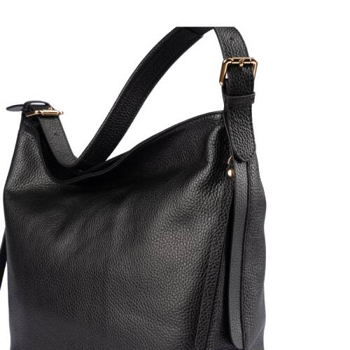Guzini 7954 Women's Genuine Leather Shoulder Bag - Black - 4