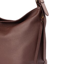 Guzini 7954 Women's Genuine Leather Shoulder Bag - Brown - 4