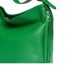 Guzini 7954 Women's Genuine Leather Shoulder Bag - Green - 4