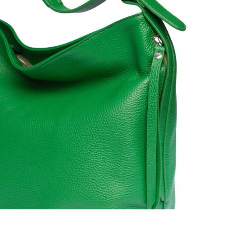 Guzini 7954 Women's Genuine Leather Shoulder Bag - Green - 4