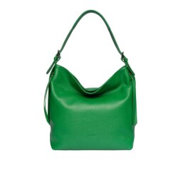 Guzini 7954 Women's Genuine Leather Shoulder Bag - Green - Vip Bags