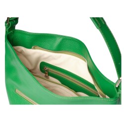 Guzini 7954 Women's Genuine Leather Shoulder Bag - Green - 2
