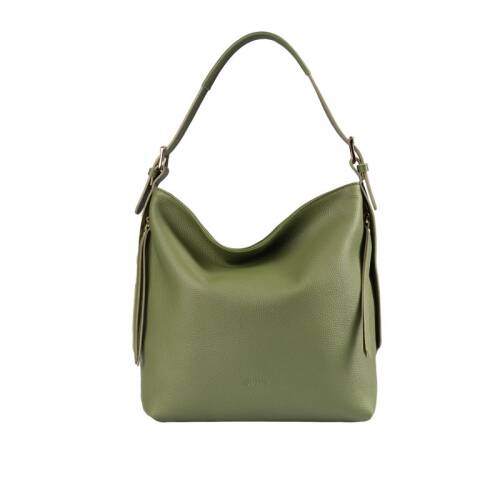 Guzini 7954 Women's Genuine Leather Shoulder Bag - Khaki - 1