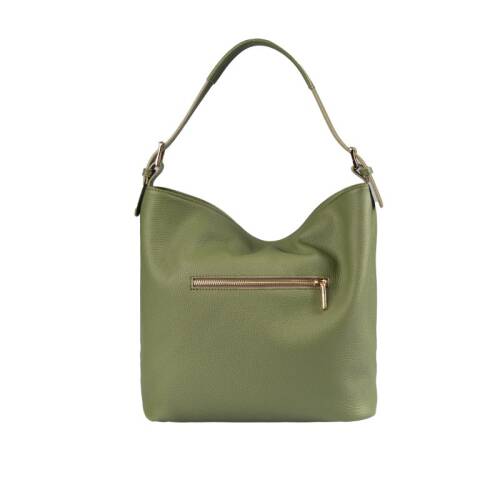 Guzini 7954 Women's Genuine Leather Shoulder Bag - Khaki - 2