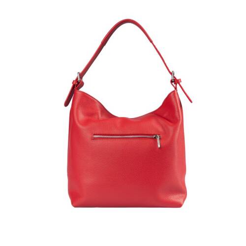 Guzini 7954 Women's Genuine Leather Shoulder Bag - Red - 2
