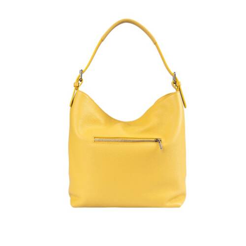 Guzini 7954 Women's Genuine Leather Shoulder Bag - Yellow - 2