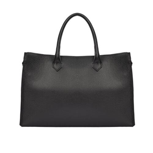 Guzini 8101 Women's Genuine Leather Handbag - Black - 3