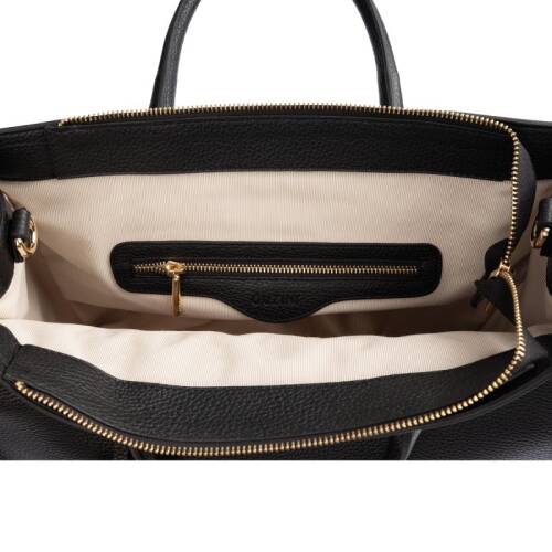 Guzini 8101 Women's Genuine Leather Handbag - Black - 4