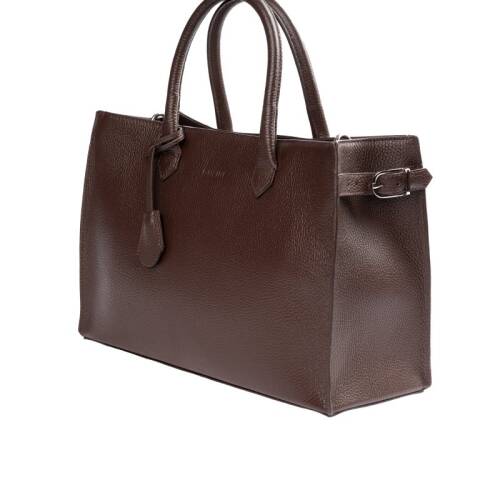 Guzini 8101 Women's Genuine Leather Handbag - Brown - 3