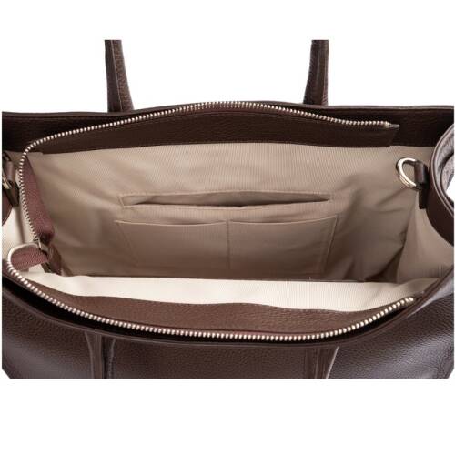 Guzini 8101 Women's Genuine Leather Handbag - Brown - 5