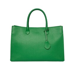 Guzini 8101 Women's Genuine Leather Handbag - Green - Vip Bags