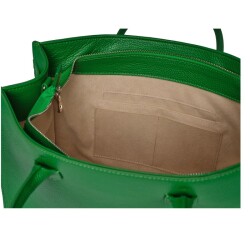 Guzini 8101 Women's Genuine Leather Handbag - Green - 5