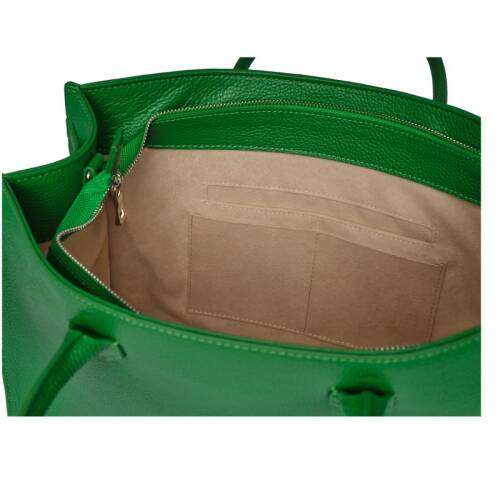Guzini 8101 Women's Genuine Leather Handbag - Green - 5