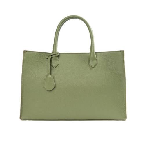 Guzini 8101 Women's Genuine Leather Handbag - Khaki - 1