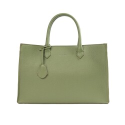 Guzini 8101 Women's Genuine Leather Handbag - Khaki - Vip Bags