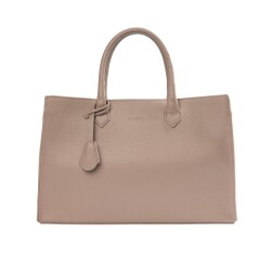 Guzini 8101 Women's Genuine Leather Handbag - Sand - Vip Bags