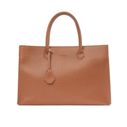 حقيبة يد نسائية من الجلد الطبيعي من جوزيني 8101 - بني فاتح - حقيبة فاخرة