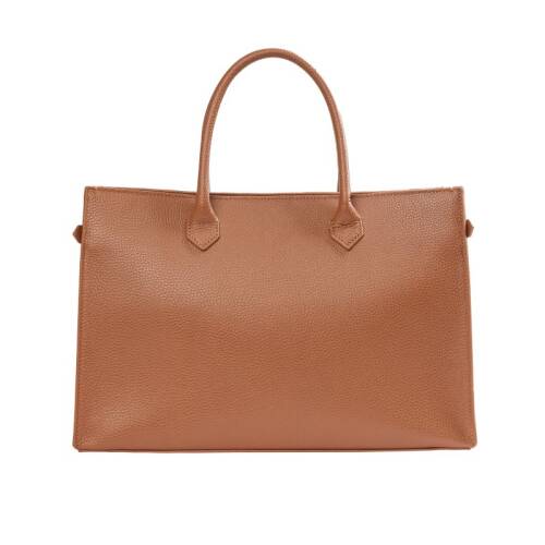 Guzini 8101 Women's Genuine Leather Handbag - Tan Brown - 2