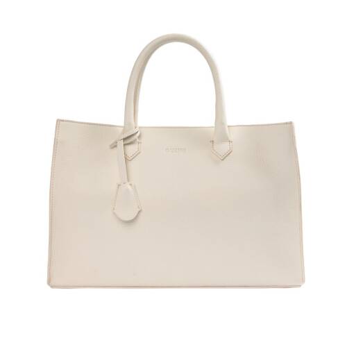 Guzini 8101 Women's Genuine Leather Handbag - White - 1