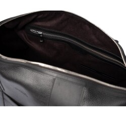 Guzini 8111 Men's Genuine Leather Handbag / Clutch - Black - 4