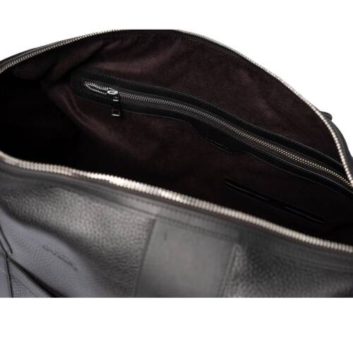 Guzini 8111 Men's Genuine Leather Handbag / Clutch - Black - 4