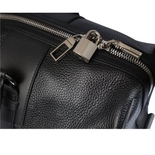 Guzini 8111 Men's Genuine Leather Handbag / Clutch - Black - 5