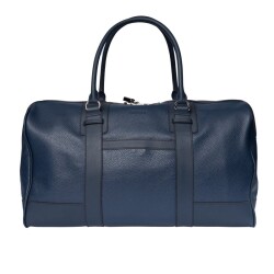 Guzini 8111 Men's Genuine Leather Handbag / Clutch - Navy Blue - 1