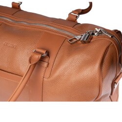 Guzini 8111 Men's Genuine Leather Handbag / Clutch - Tan - 4