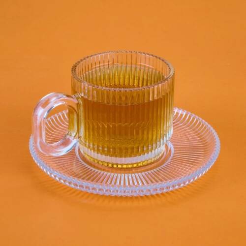 İpek Salvador 12-Piece Tea Cup Set - Transparent - 4