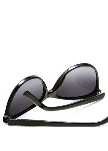 نظارات شمسية Kelly Royal سوداء أسيتات للنساء - 4