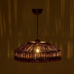 Lighting Mara Pendant - Brown / Colorful - 20x41x41 cm - 3
