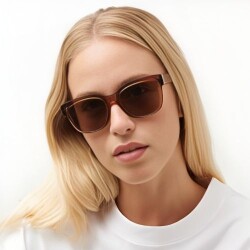 Liv Bio Caramel Acetate Brown Unisex Sunglasses - 3
