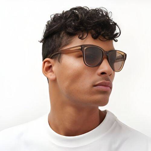 Liv Bio Caramel Acetate Brown Unisex Sunglasses - 4