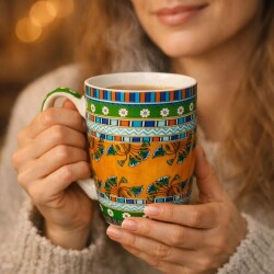 Lucky Art Callista Bone 2-Piece Mug Set - Colorful - 400 ml - Luxury Home