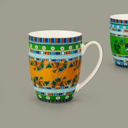 Lucky Art Callista Bone 2-Piece Mug Set - Colorful - 400 ml - 4