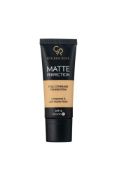 Matte Perfection Full Coverage Foundation - Warm 07 - Intense Coverage Matte Foundation 35 ml - Vip Beauty