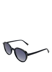 Meg Black Acetate Unisex Sunglasses - 2
