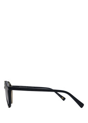 Meg Black Acetate Unisex Sunglasses - 3