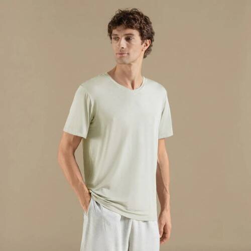 Men's Crew Neck Cotton Insenco T-Shirt Light Green - 2