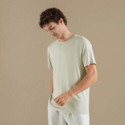 Men's Crew Neck Cotton Insenco T-Shirt Light Green - 3