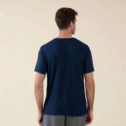 Men's Crew Neck Cotton Insenco T-Shirt Navy Blue - 4