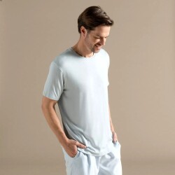 Men's Crew Neck Cotton Insenco T-Shirt Pearl Blue - 2