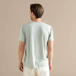 Men's Crew Neck Cotton Insenco T-Shirt Smoke Green - 4