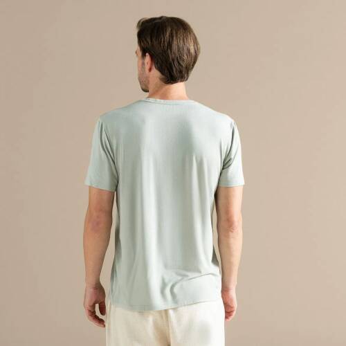 Men's Crew Neck Cotton Insenco T-Shirt Smoke Green - 4
