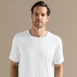 Men's Crew Neck Cotton Insenco T-Shirt White - 3