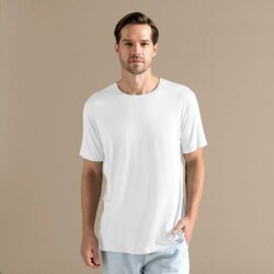 Men's Crew Neck Cotton Insenco T-Shirt White - Vip Clothing